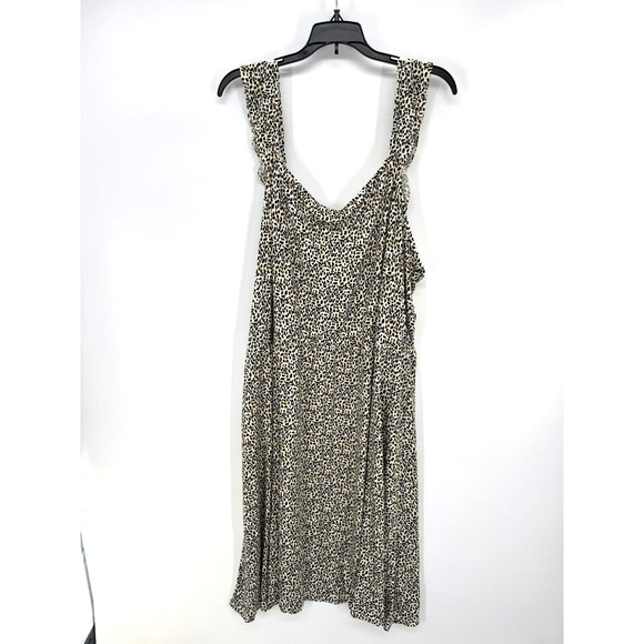 Maurices Womens Animal Print Scoop Neck Nightgown Size 3X White/Black NWOT - Picture 1 of 3
